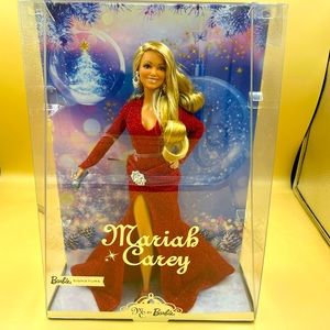2023 Barbie Signature Mariah Carey Holiday Doll Christmas Red Dress